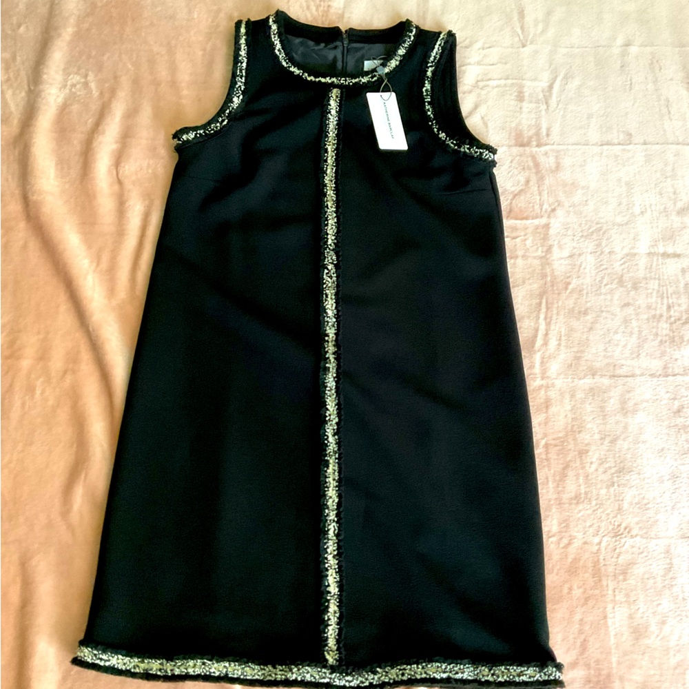 Hilary Radley for Katherine Barclay MONTEAL brand sleeveless black dress NWT